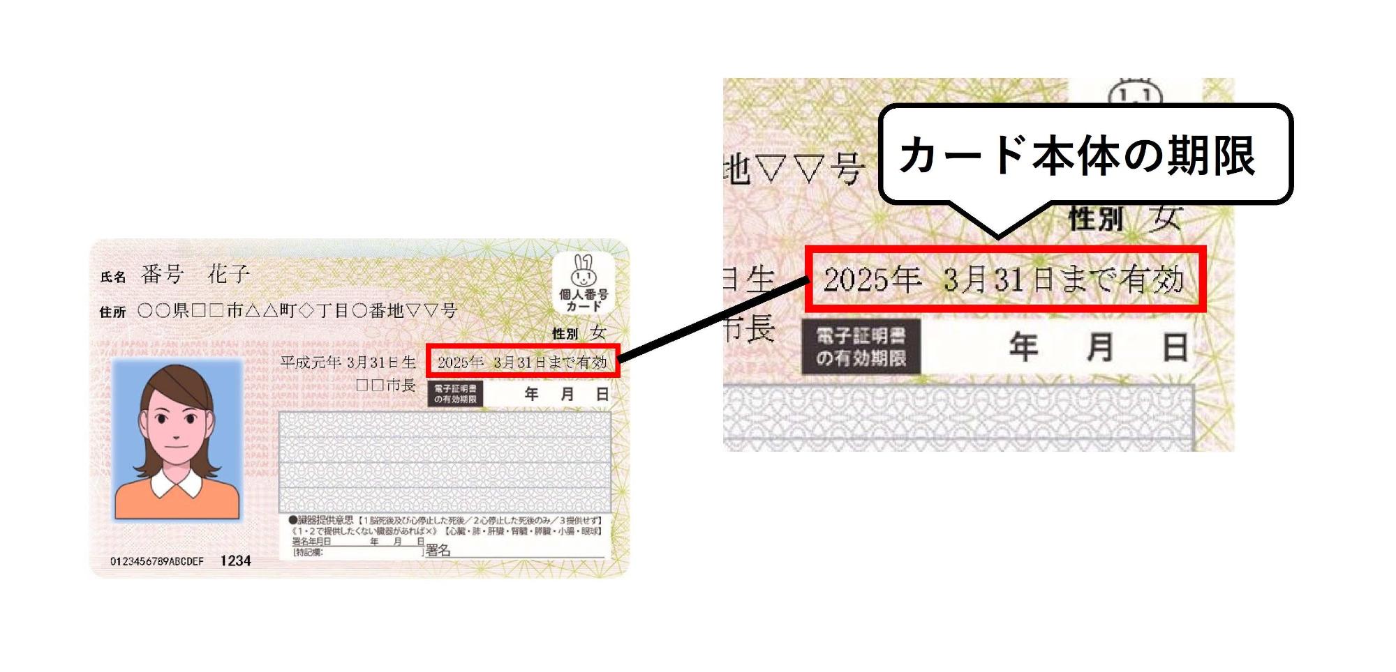 カード本体の期限が到来した方は更新ができます。