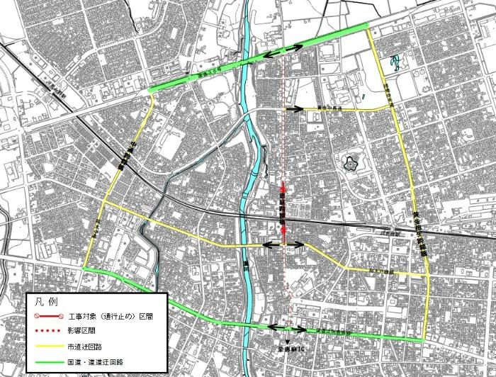 恵庭跨線橋迂回路