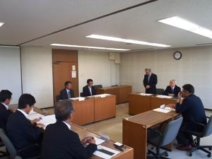 第1回恵庭駅西口土地区画整理評価員会の開催写真
