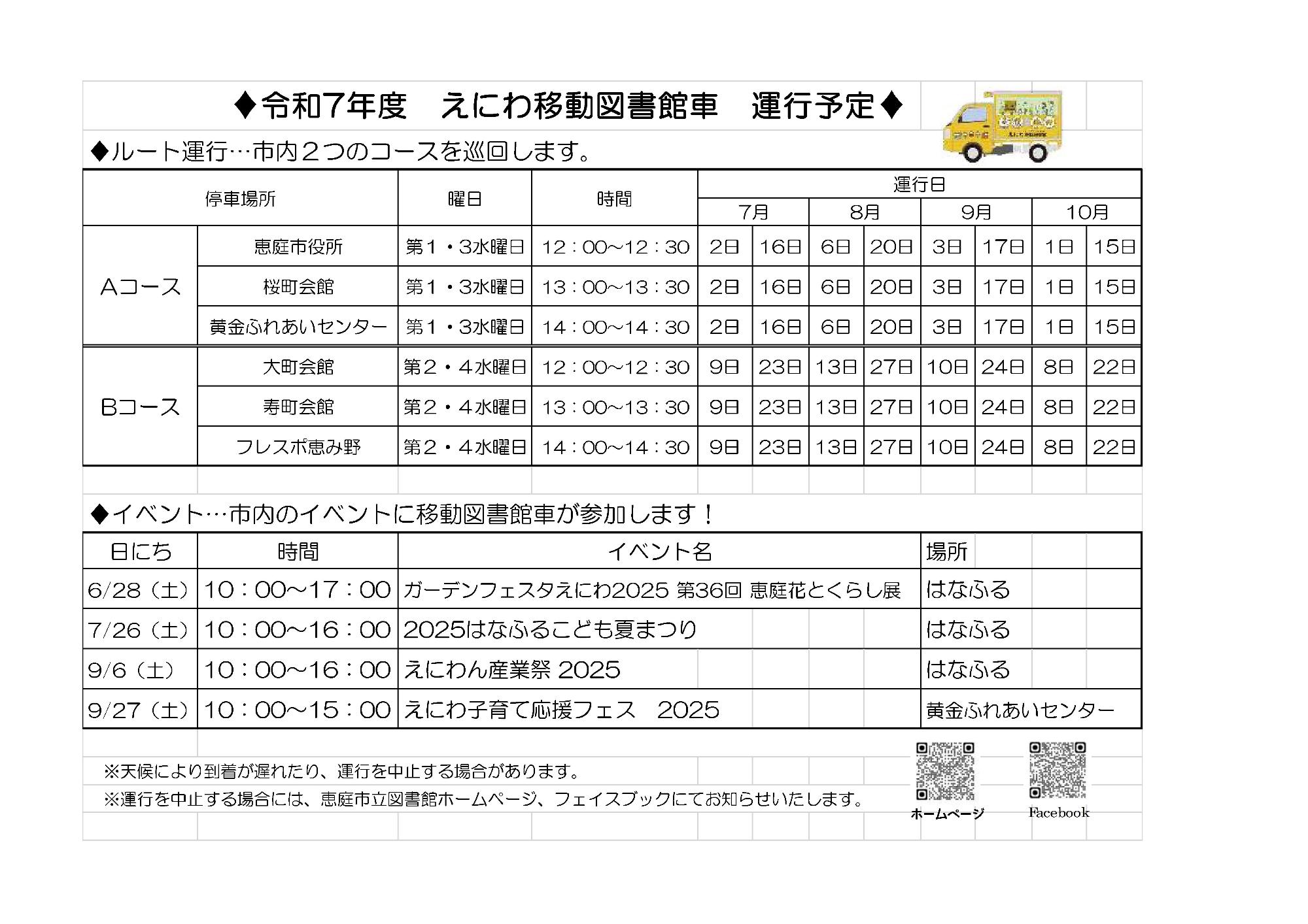 移動図書館車利用案内2