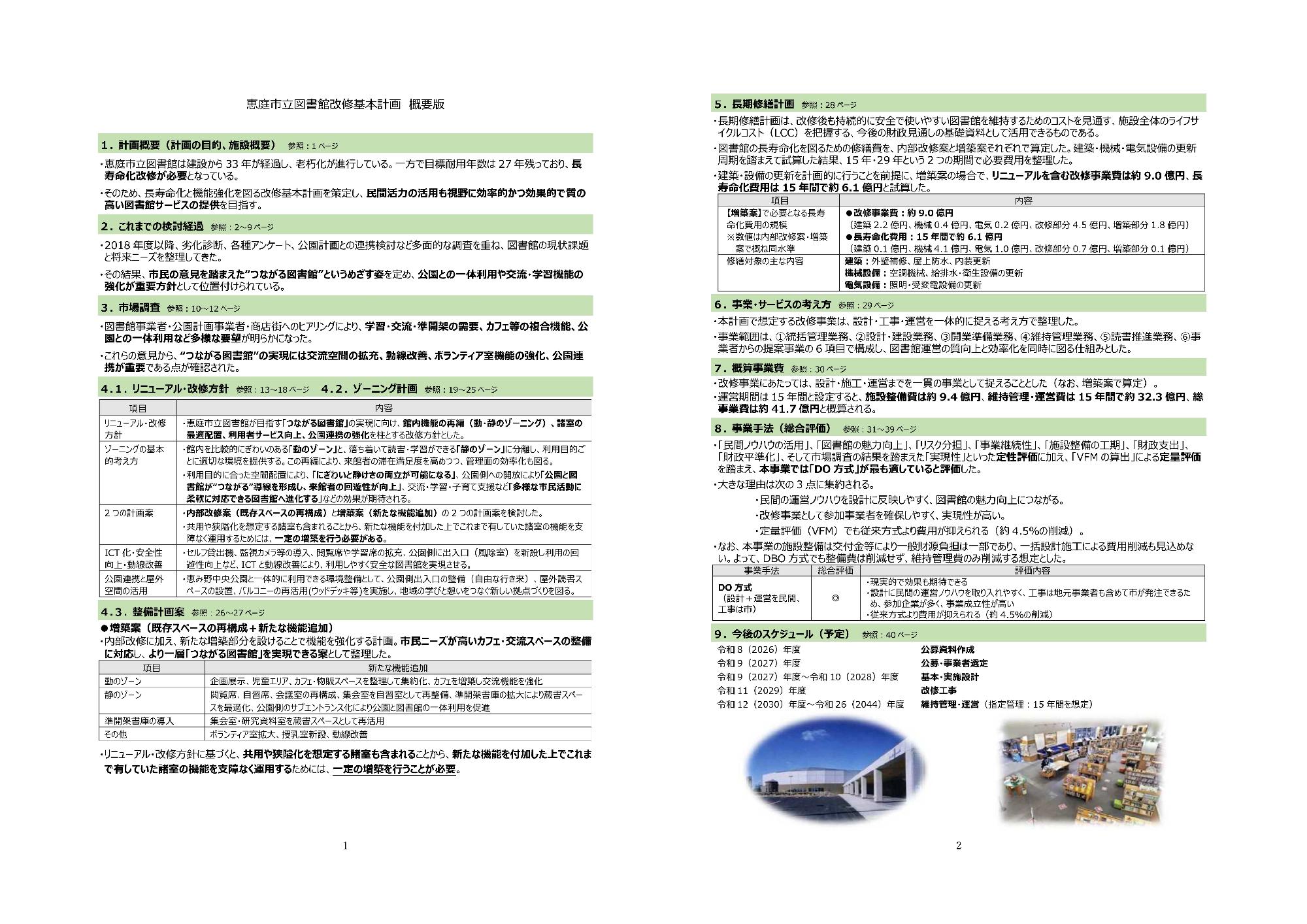 改修計画概要