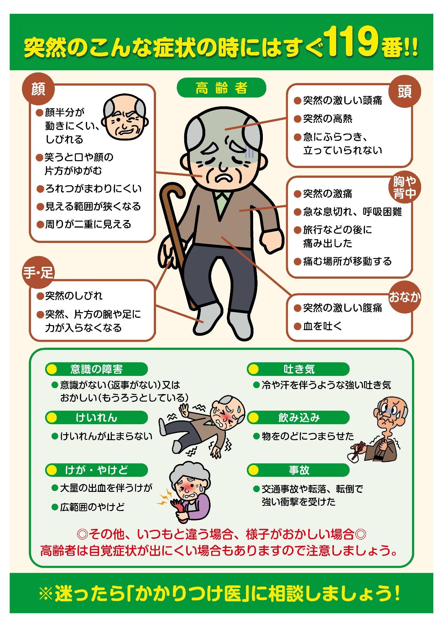 救急車が必要な場合(高齢者)