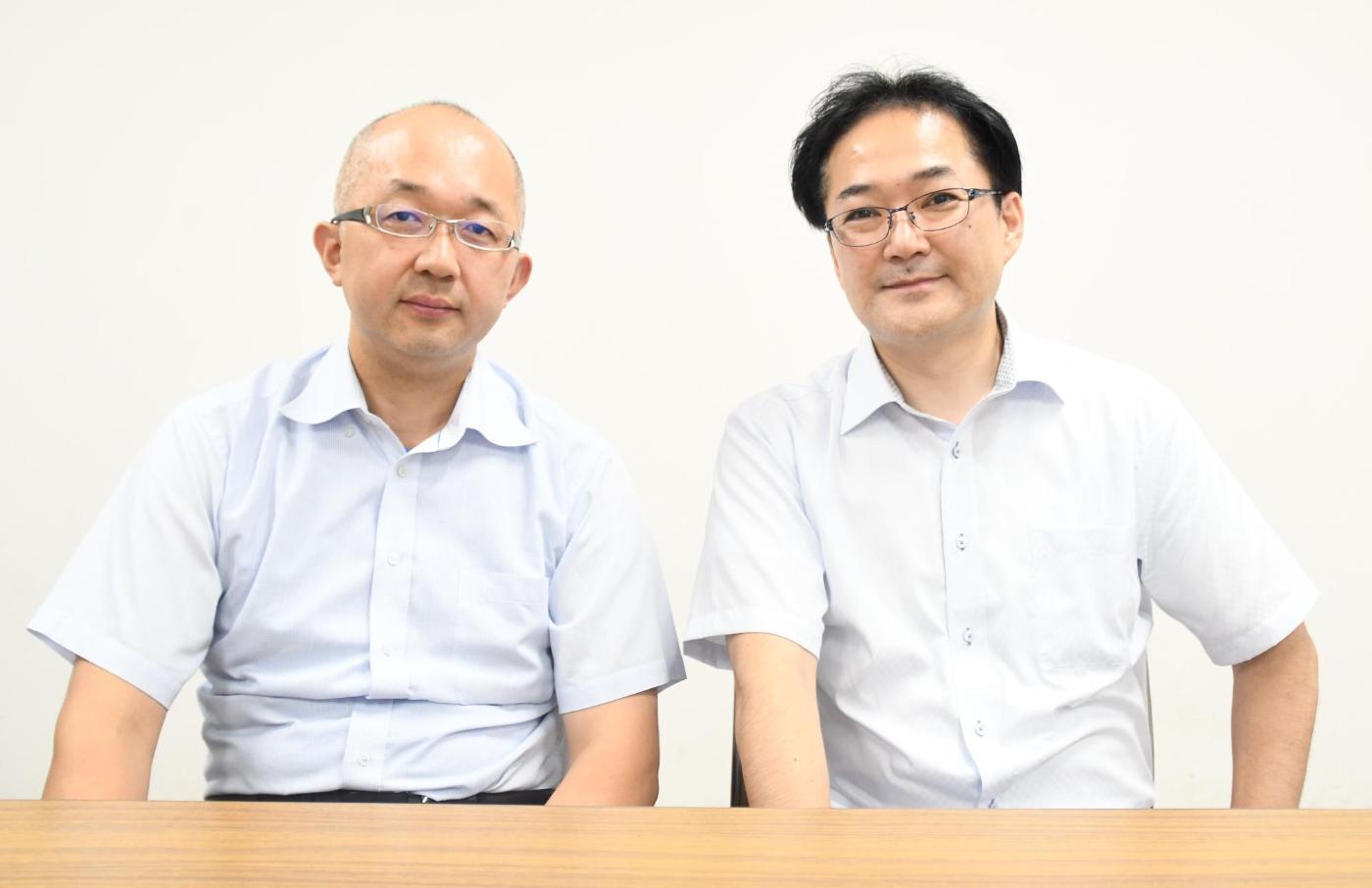 左から 北田会長 山崎副会長