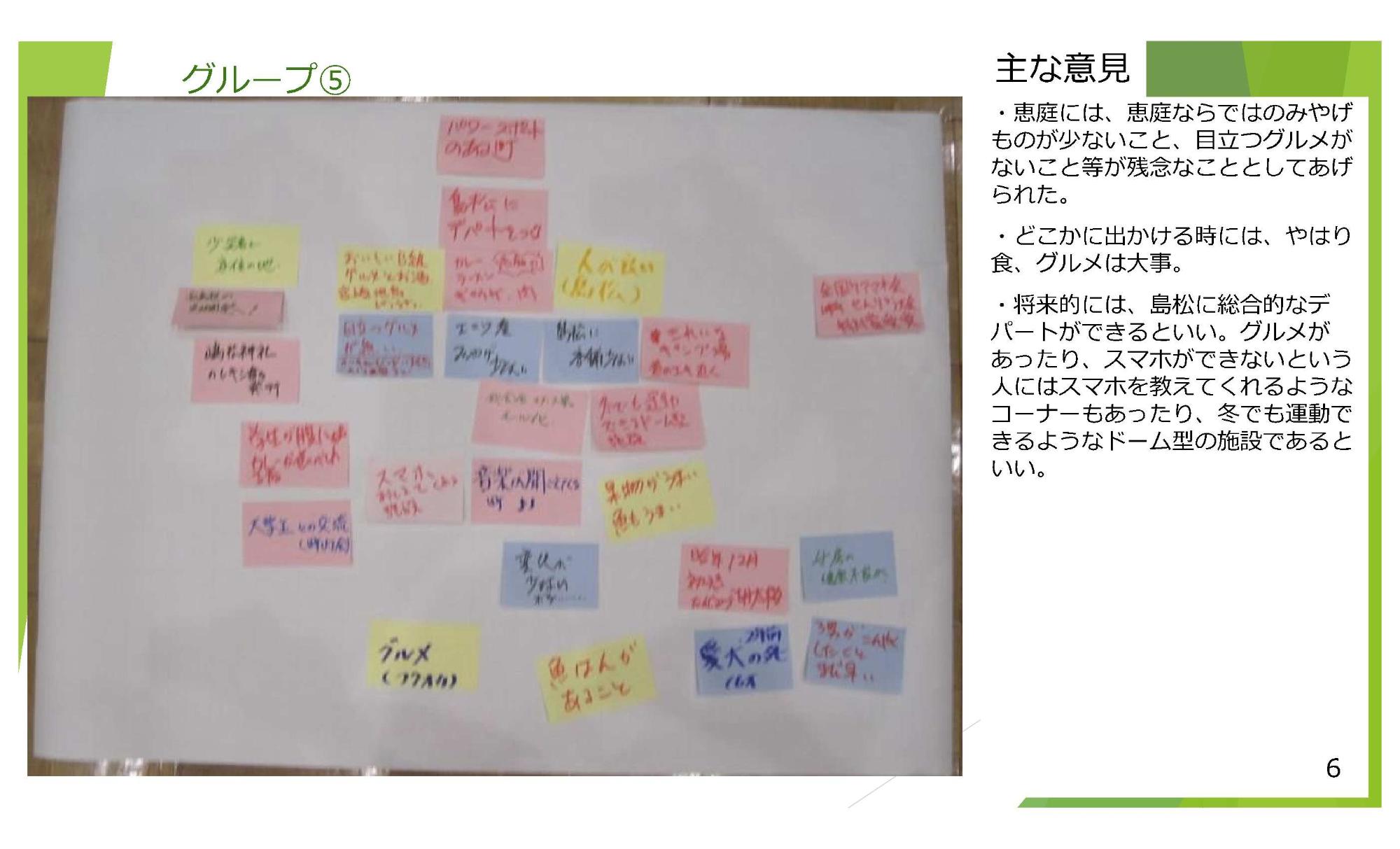 地域別意見交換会（市民の広場）島松公民館6