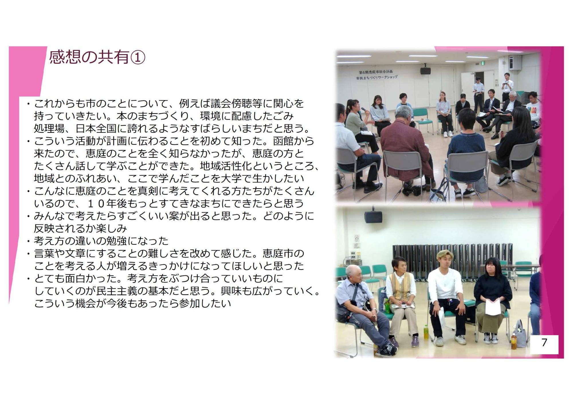 第4回市民まちづくりワークショップのまとめ7