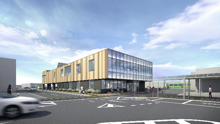 複合施設パース図