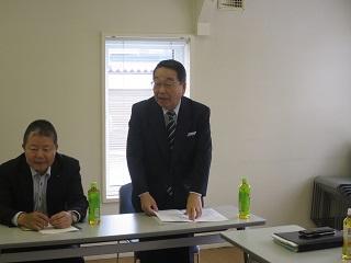 「恵庭日中友好協会定期総会」にて挨拶をしている原田市長の写真2