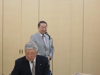 「山口県人会平成29年度定期総会」にて挨拶をしている原田市長の写真2