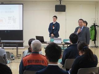 「認知症サポーター養成講座」にて挨拶をしている原田市長の写真2