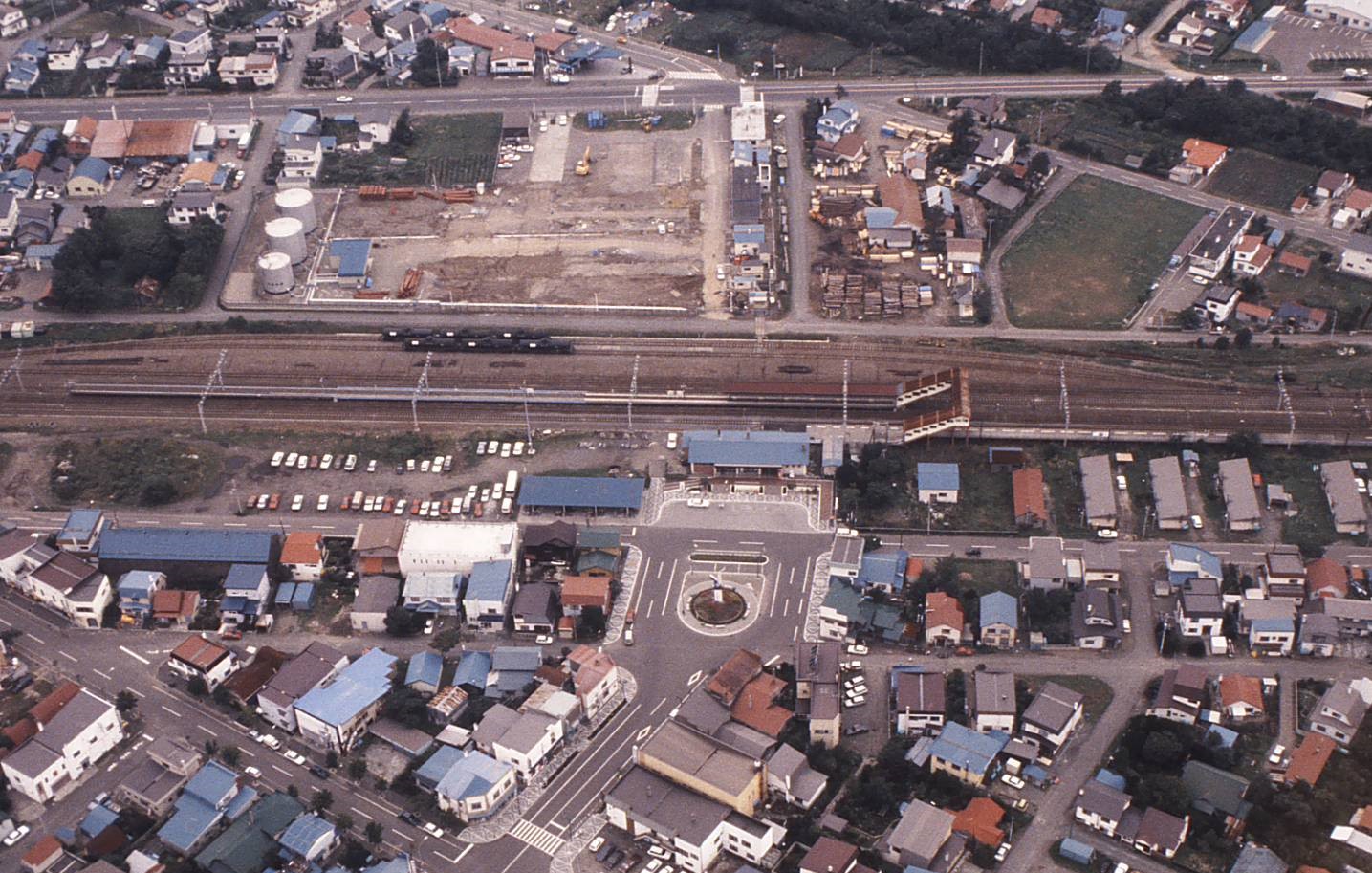 島松駅空撮