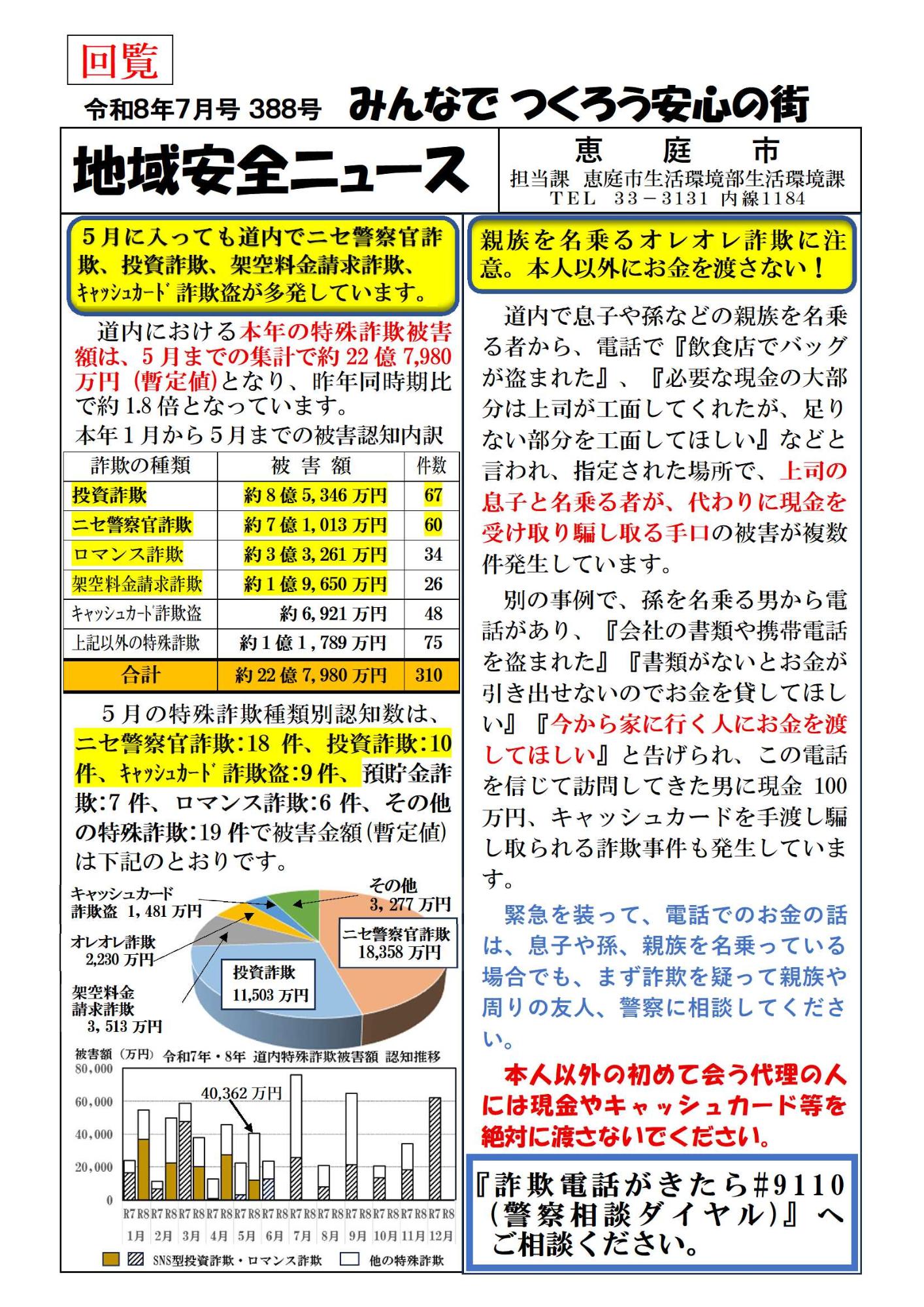地域安全ニュース令和8年7月号（表）