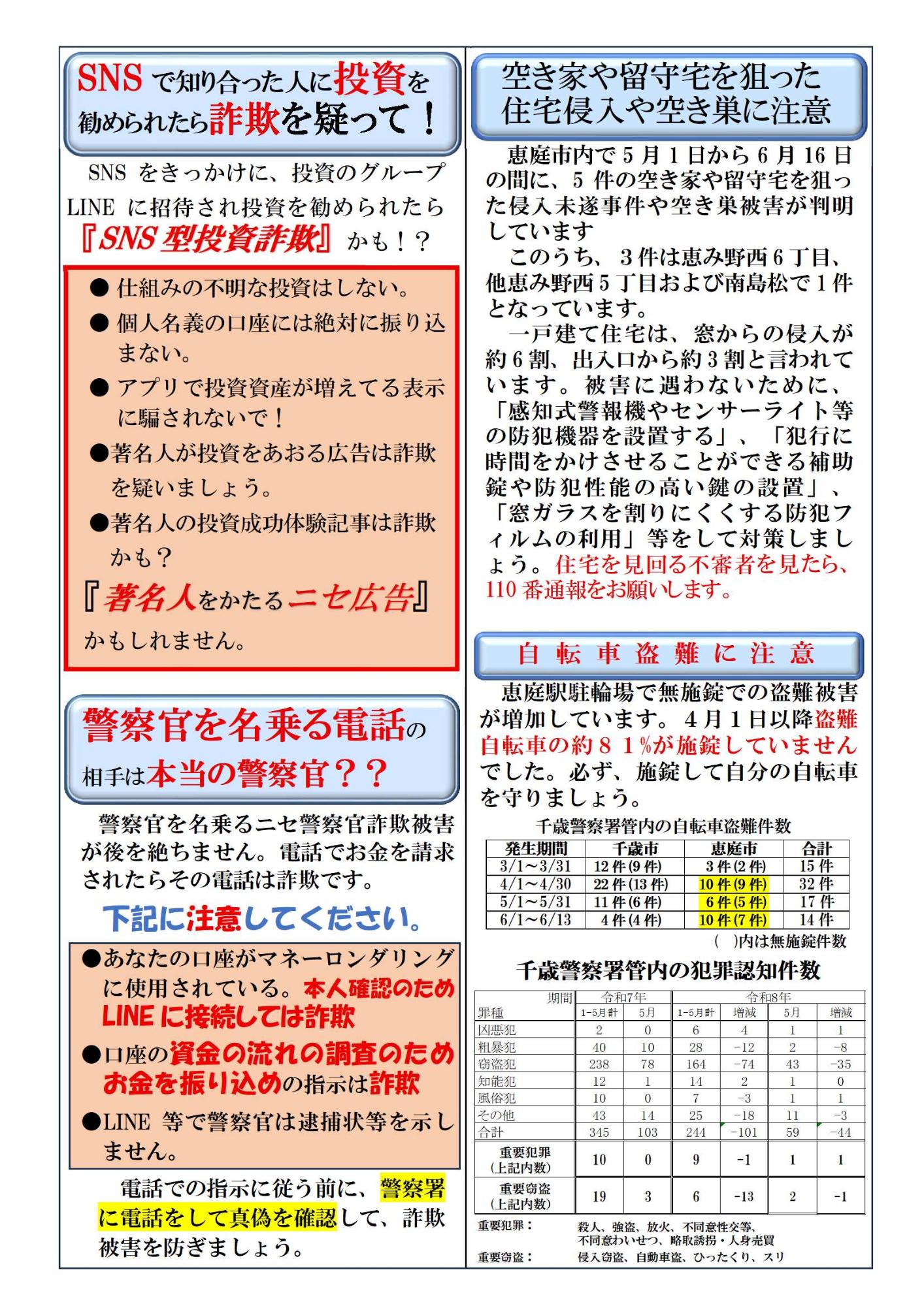 地域安全ニュース令和8年7月号（裏）